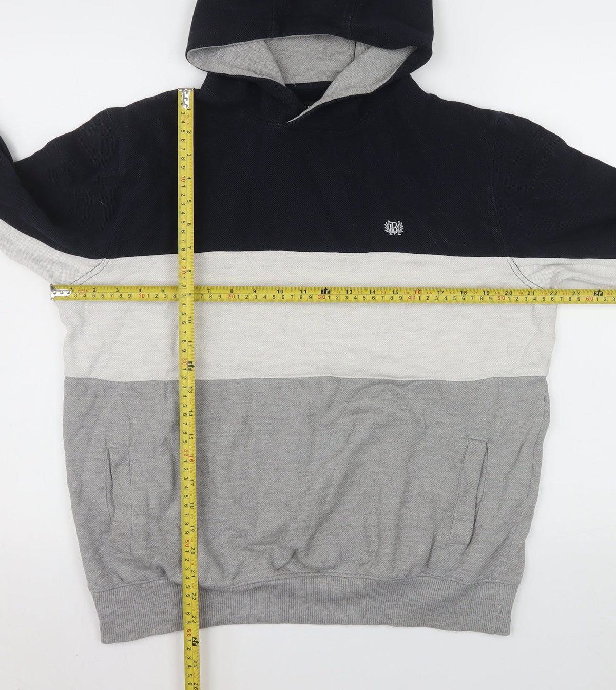 Mens UK Size M Burton Grey Pullover Hoodie