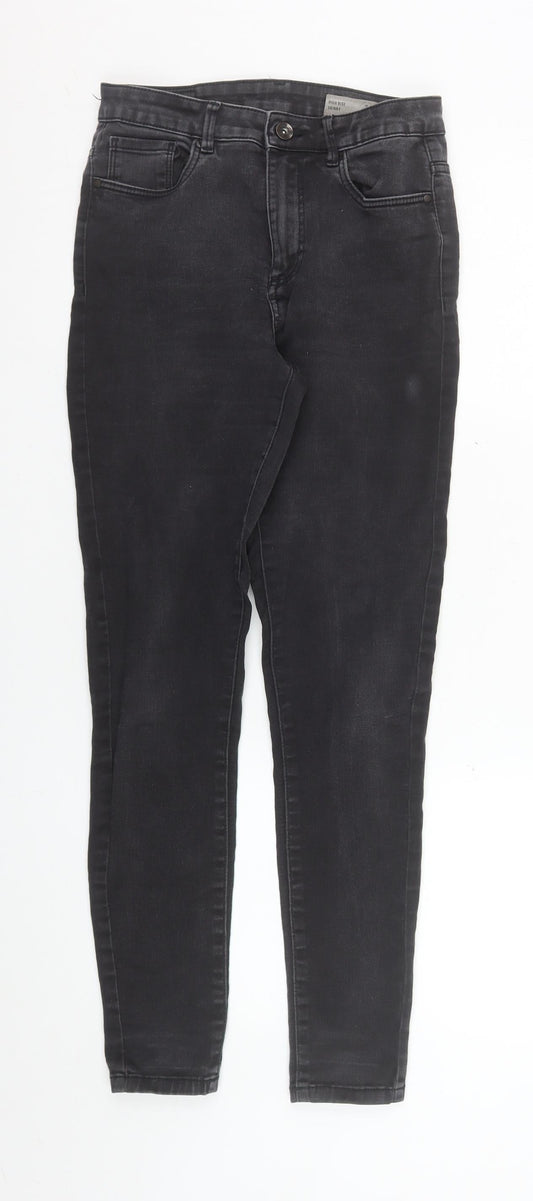 Womens UK Size S VERO MODA Slim Fit Skinny Black Jeans
