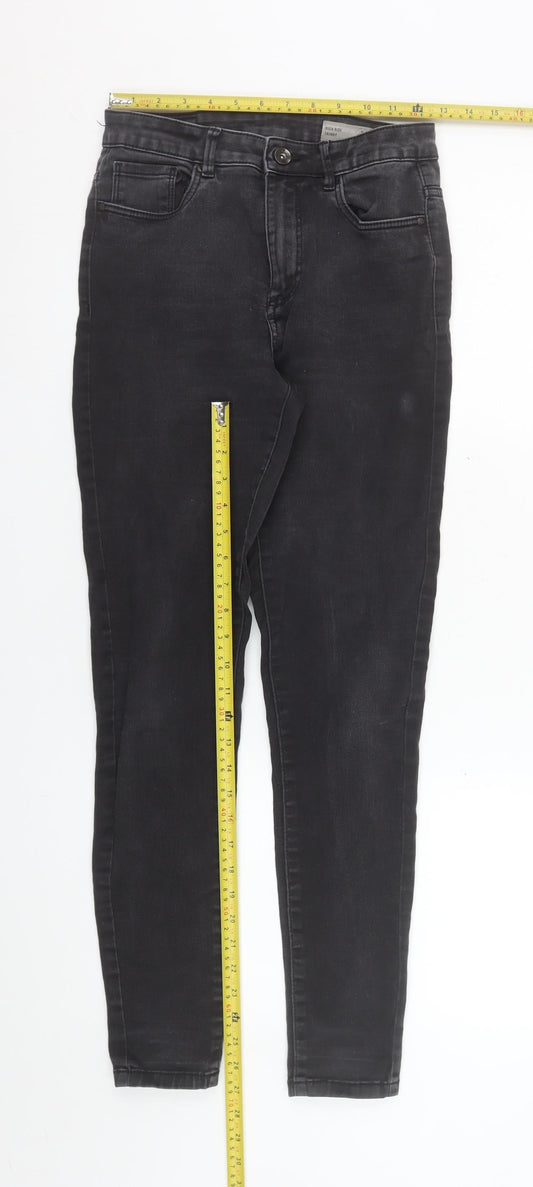 Womens UK Size S VERO MODA Slim Fit Skinny Black Jeans
