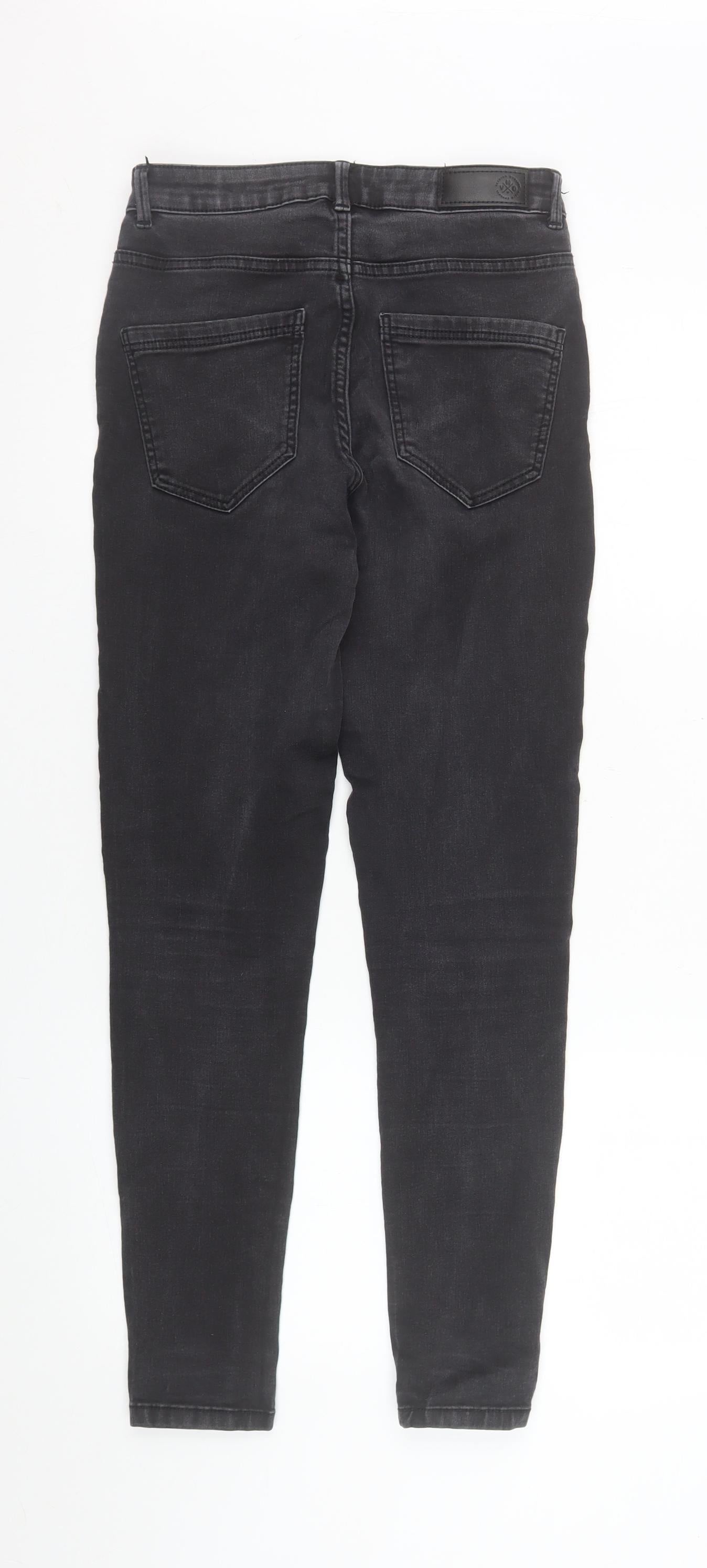 Womens UK Size S VERO MODA Slim Fit Skinny Black Jeans