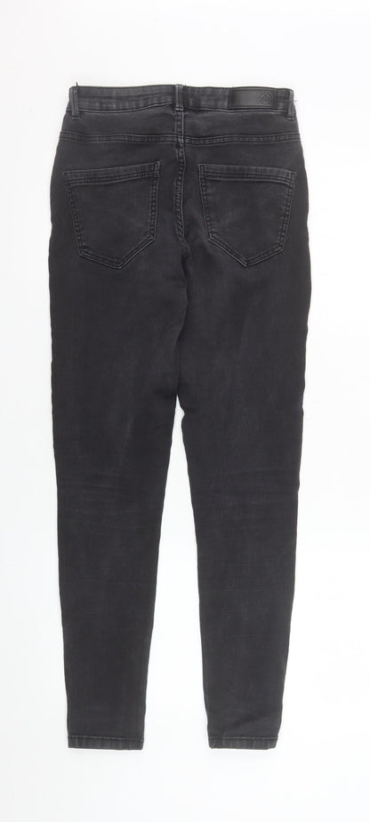Womens UK Size S VERO MODA Slim Fit Skinny Black Jeans