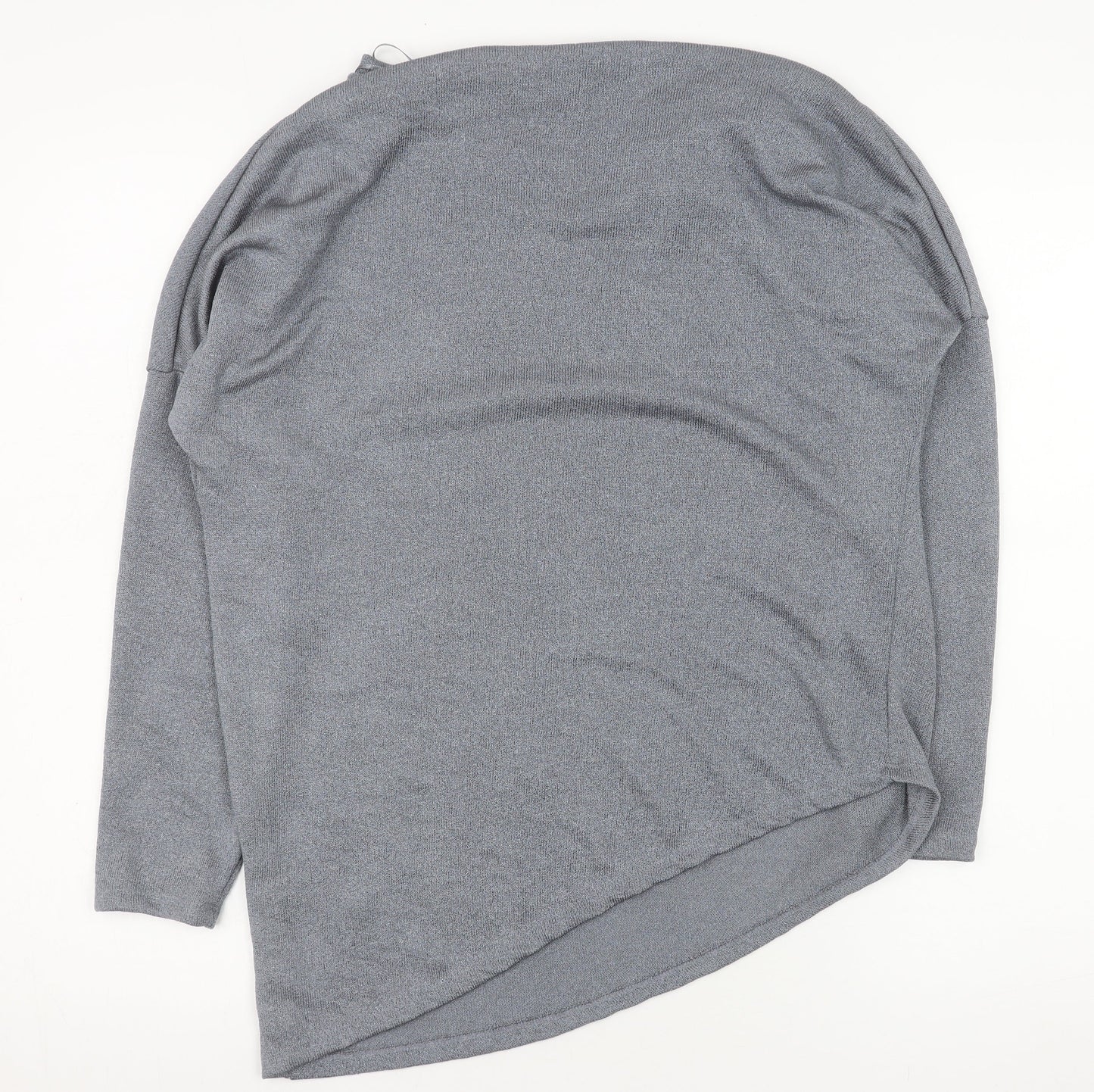 Womens UK Size 14 Gallery Grey Basic Blouse