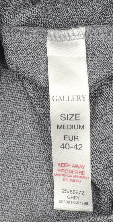 Womens UK Size 14 Gallery Grey Basic Blouse
