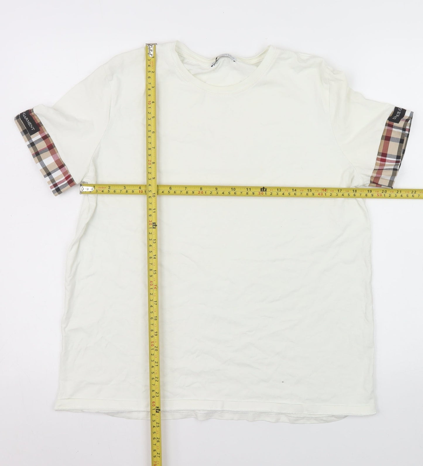 Womens UK Size 12 Zara White Basic T-Shirt