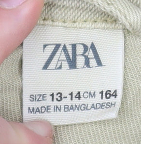 Boys UK Size 13-14 Years Zara Beige Basic Jacket