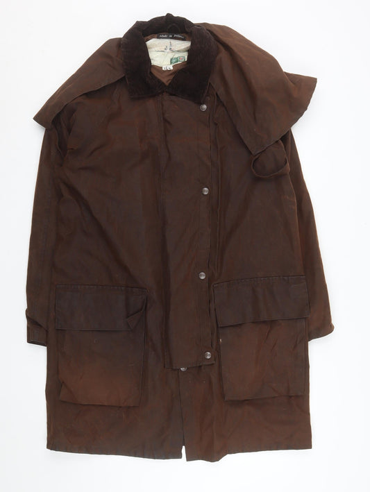 Mens UK Size XS Jack Murphy Brown Rain Coat