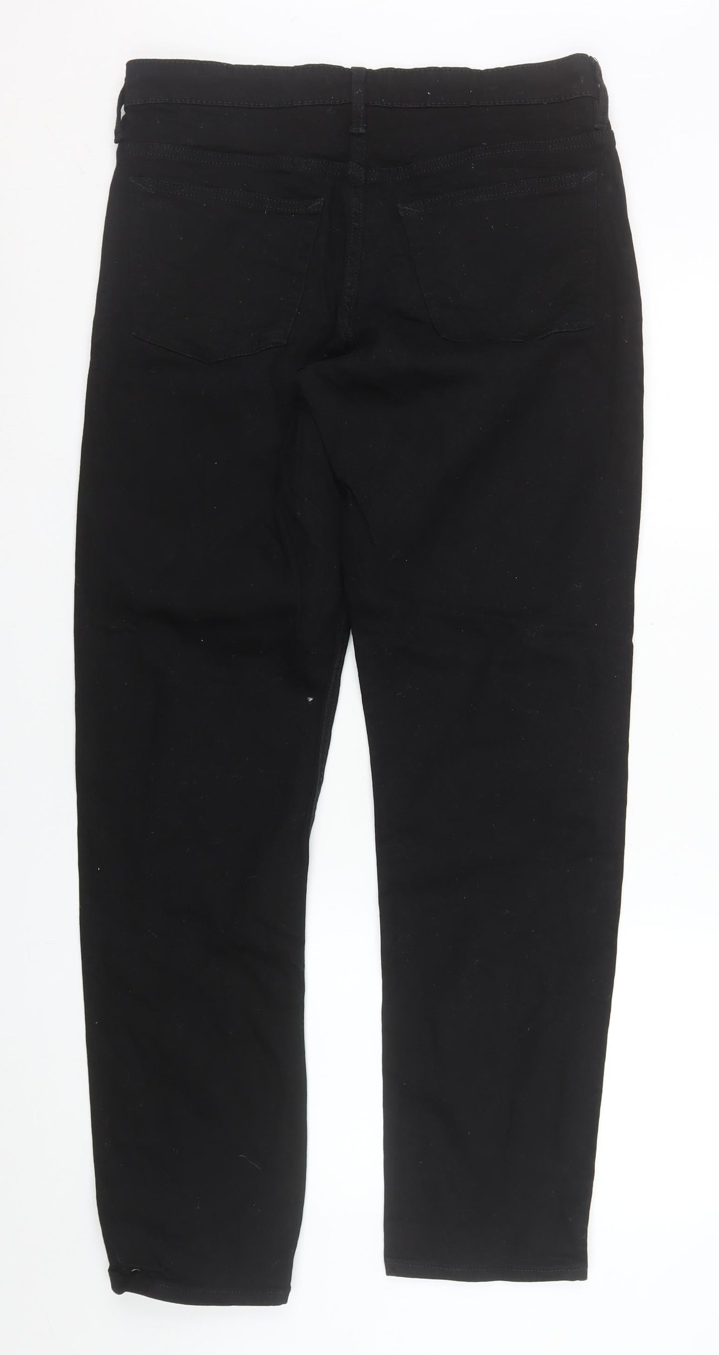Womens UK Size 32L River Island Regular Fit Straight Black Jeans