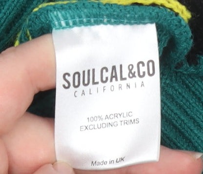 Mens UK Size M SoulCal & Co Green Pullover Jumper