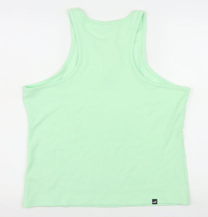Puma Womens Green XL Racerback Tank Top Lightweight Activewear
