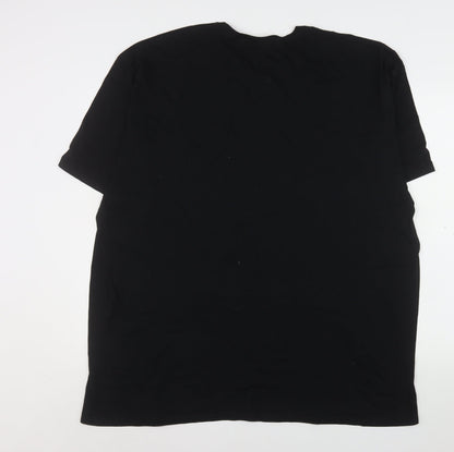 Mens UK Size 3XL Gildan Black  T-Shirt