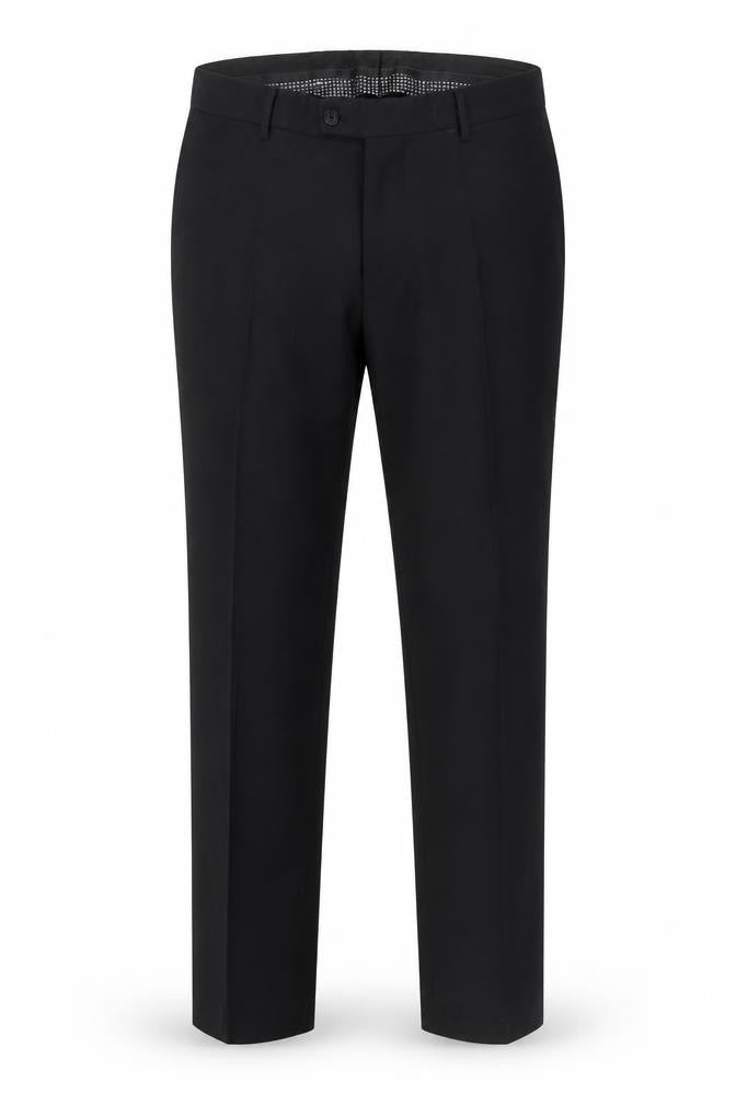 Mens UK Size 36S Benetti Slim Fit Dress Pants Black Trousers