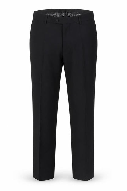 Mens UK Size 36S Benetti Slim Fit Dress Pants Black Trousers