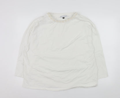 Womens UK Size 2XL Kelly & Grace White Basic Blouse