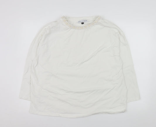 Womens UK Size 2XL Kelly & Grace White Basic Blouse