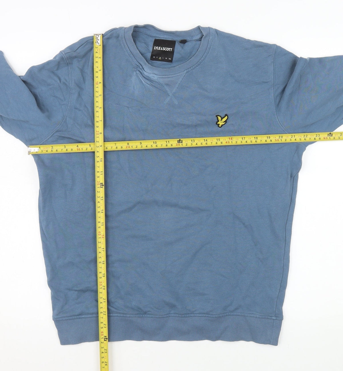 Mens UK Size L Lyle & Scott Blue Pullover Sweatshirt