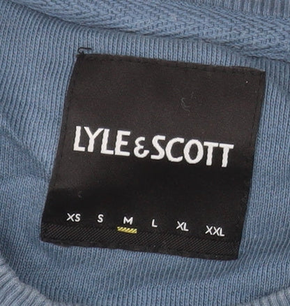 Mens UK Size L Lyle & Scott Blue Pullover Sweatshirt