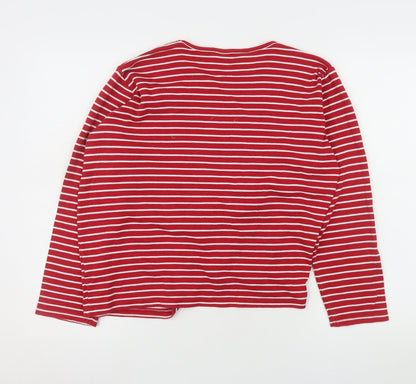 Womens UK Size 18 Isle Essentials Red Basic T-Shirt