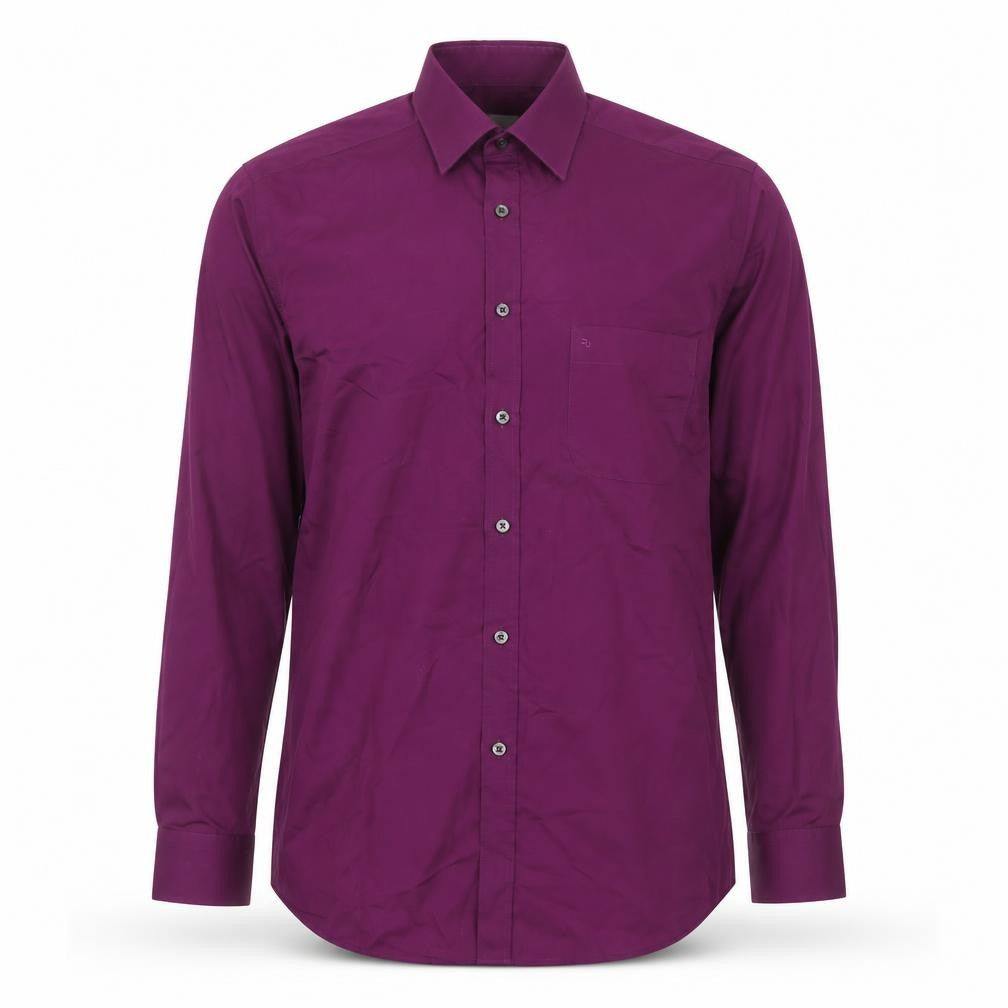 Mens UK Collar Size 16 Remus Uomo Smart Purple  Dress Shirt