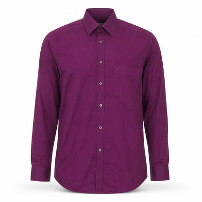 Mens UK Collar Size 16 Remus Uomo Smart Purple  Dress Shirt