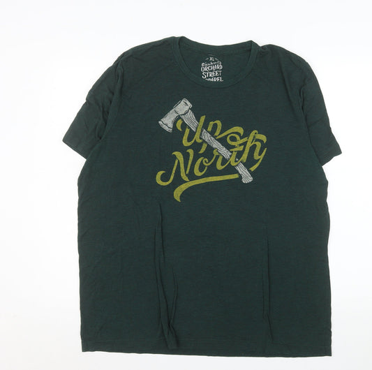 Mens UK Size XL Orchard Street Apparel Green  T-Shirt