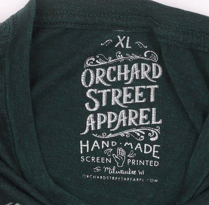 Mens UK Size XL Orchard Street Apparel Green  T-Shirt