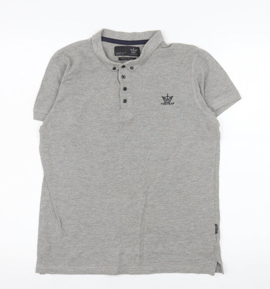 Mens UK Size S Firetrap 100% Cotton Polo Shirt