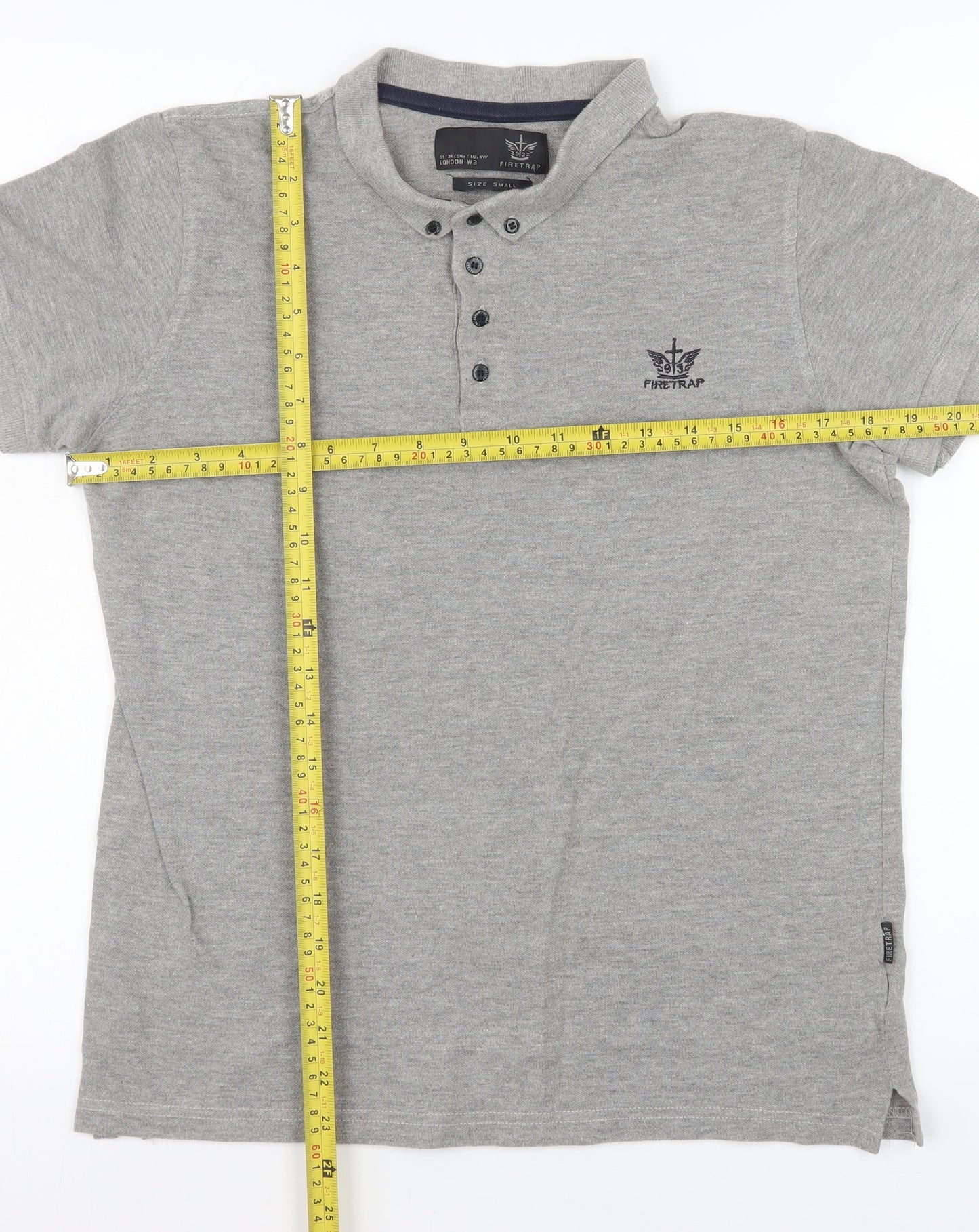Mens UK Size S Firetrap 100% Cotton Polo Shirt