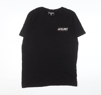 Mens UK Size L JACK & JONES Black  T-Shirt
