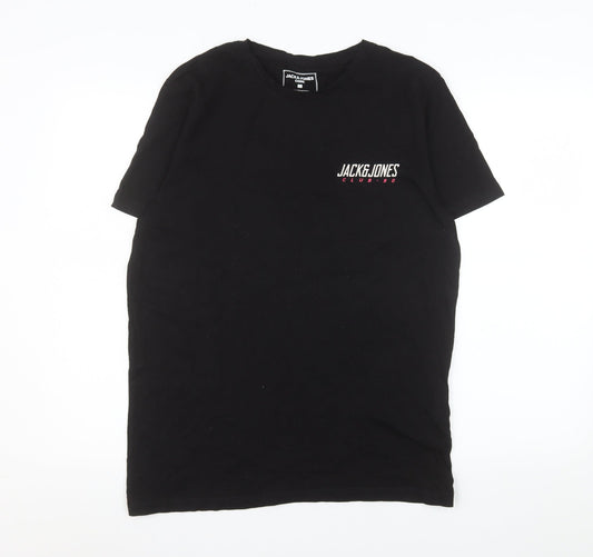 Mens UK Size L JACK & JONES Black  T-Shirt