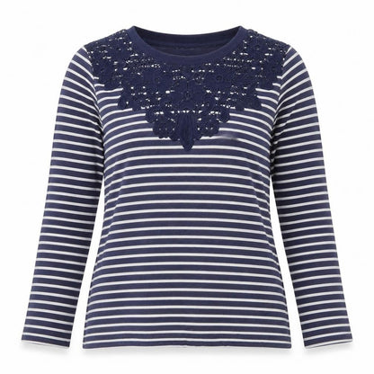 Womens UK Size 12 Bonmarché Blue Basic T-Shirt