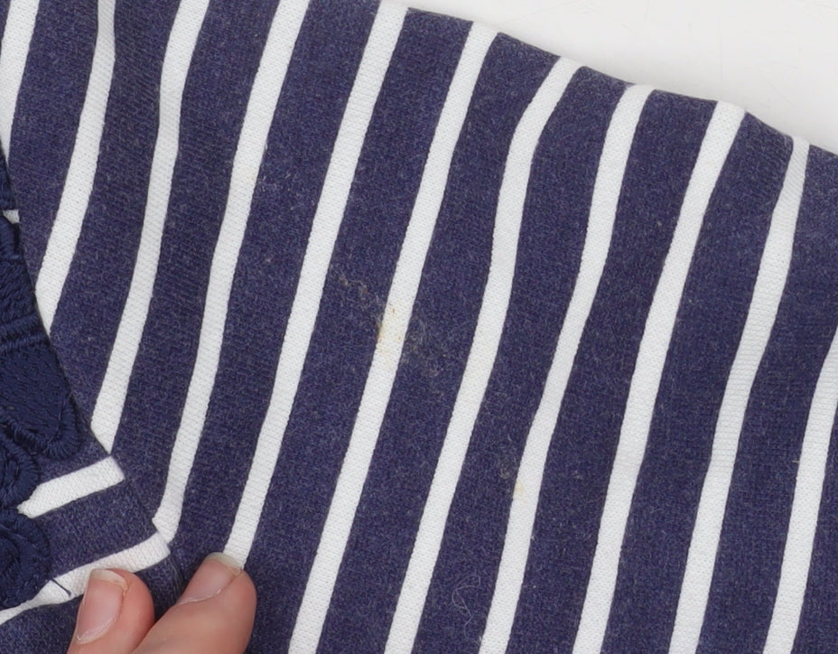 Womens UK Size 12 Bonmarché Blue Basic T-Shirt