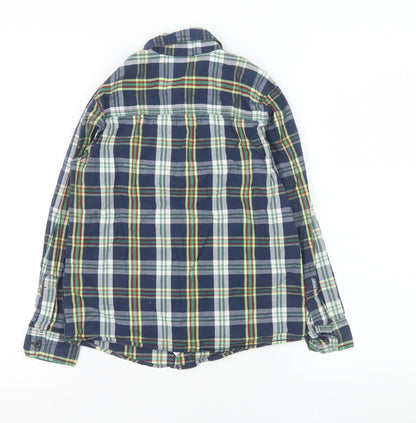 Boys UK Size 7-8 Years United Colors of Benetton Blue Basic Button-Up