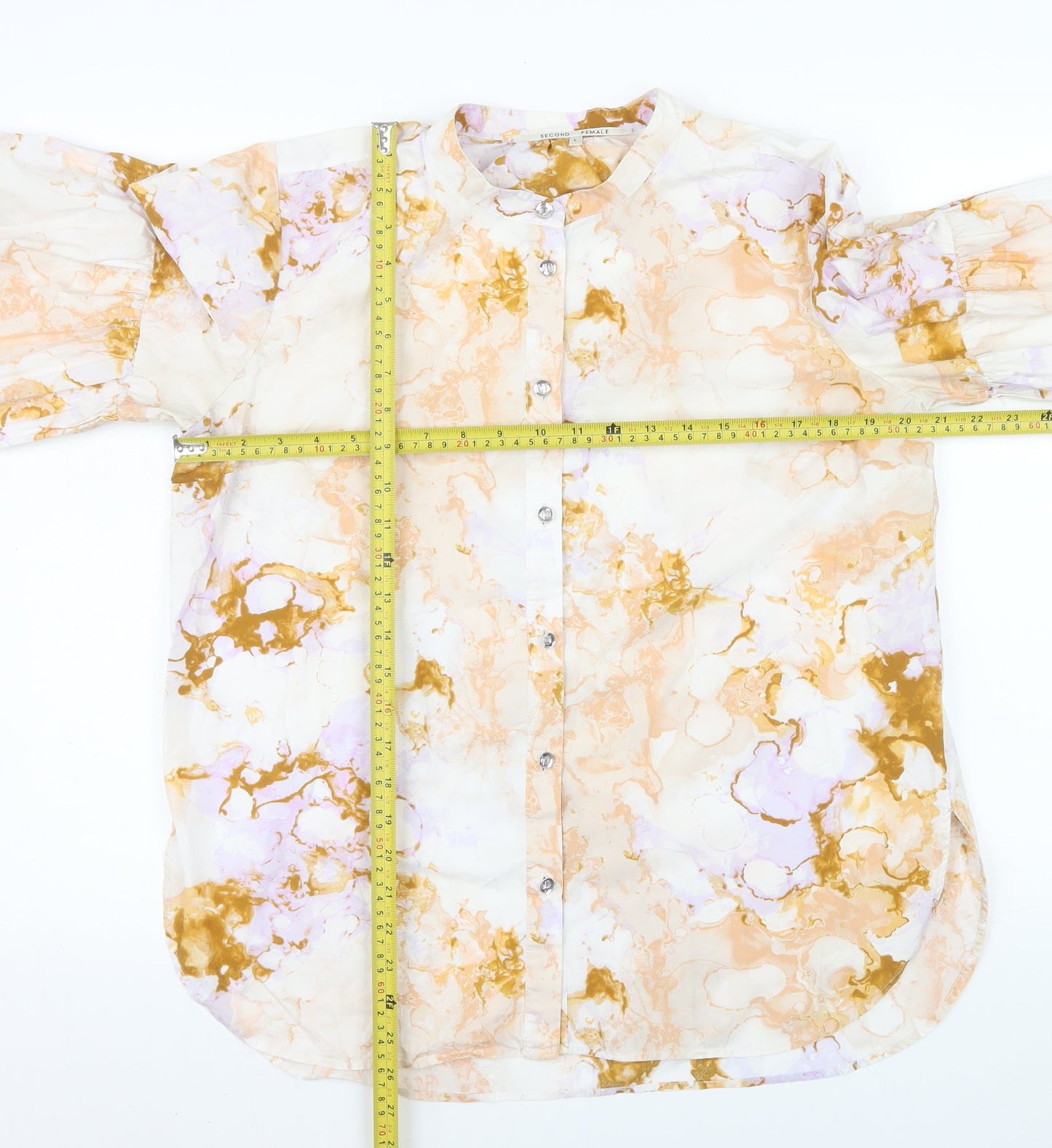 Womens UK Size L Second Female Multicoloured Blouse Button-Up