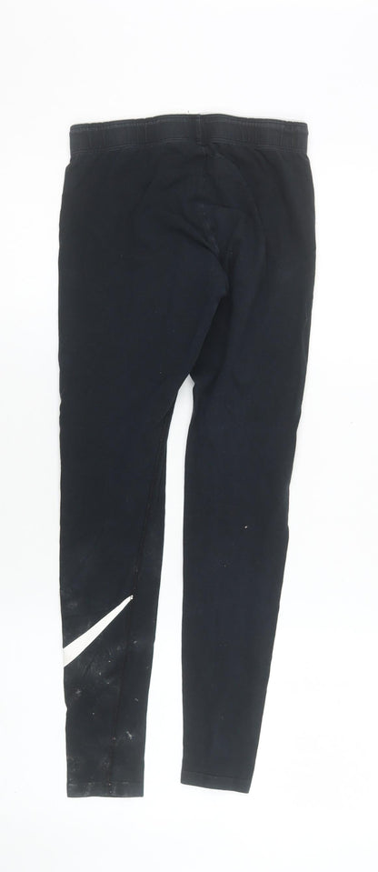 Womens UK Size S Nike Slim Fit Leggings Black Leggings