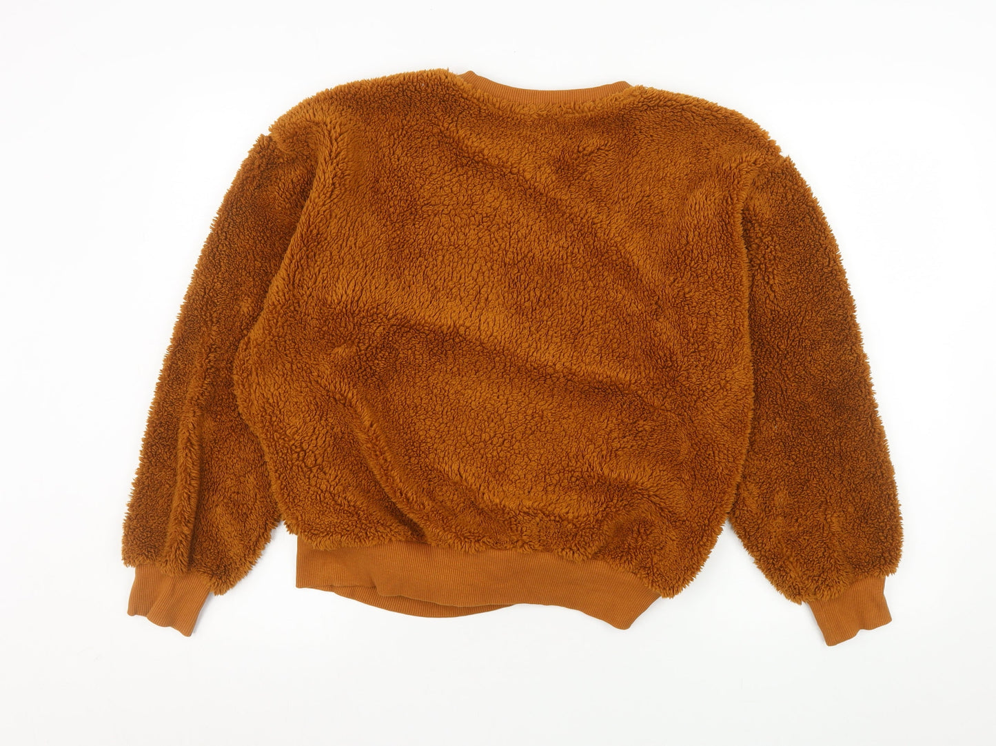 Womens UK Size S Pull&Bear Brown Pullover Sweatshirt