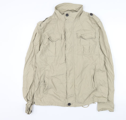 Mens UK Size M NEXT Beige Military Jacket