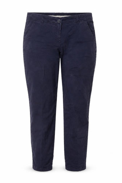 Womens UK Size 12-14 Avenue Regular Fit Chino Blue Trousers