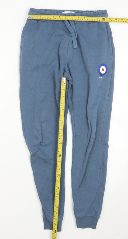 Ben Sherman Boys Blue 10-11 Years Cotton Blend Sweatshirt Jogger Set