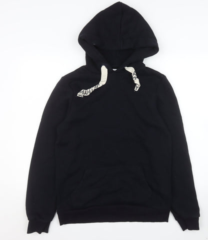 Womens UK Size 10 Hype Black Pullover Hoodie