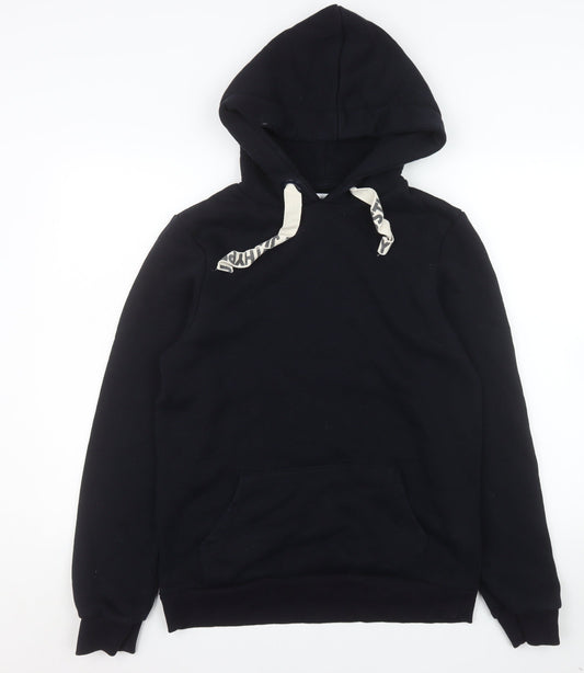 Womens UK Size 10 Hype Black Pullover Hoodie