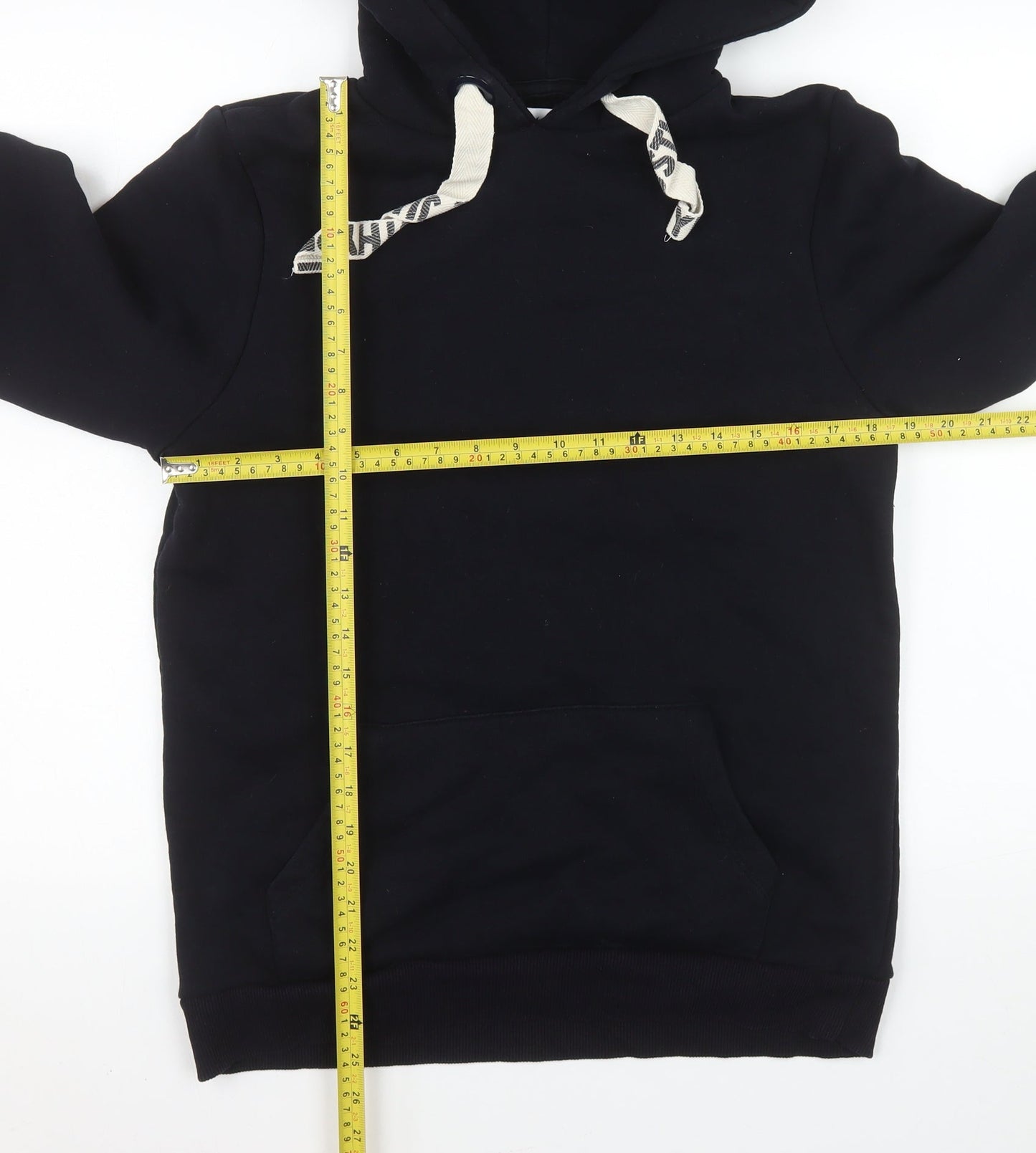 Womens UK Size 10 Hype Black Pullover Hoodie