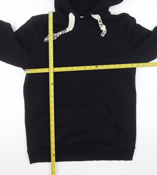 Womens UK Size 10 Hype Black Pullover Hoodie