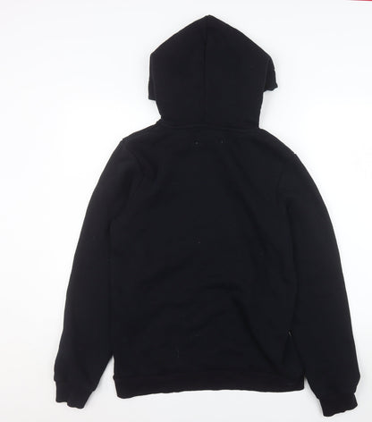 Womens UK Size 10 Hype Black Pullover Hoodie