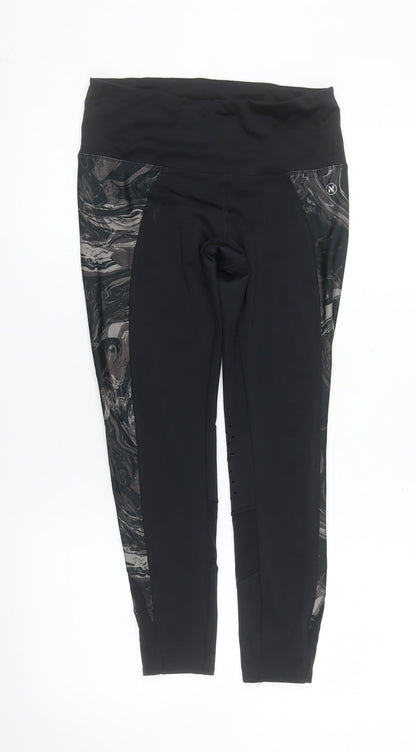 Womens UK Size 10 NEXT Slim Fit Capri Black Leggings