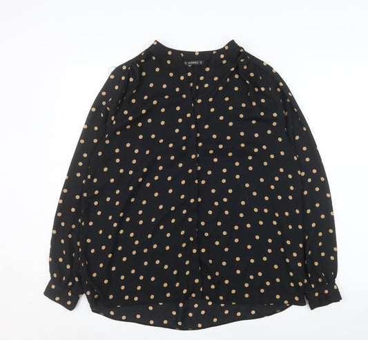 Womens UK Size 14 Dunnes Stores Black Basic Blouse