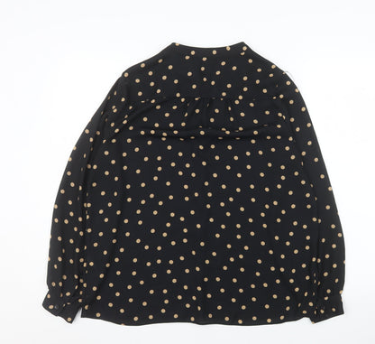 Womens UK Size 14 Dunnes Stores Black Basic Blouse