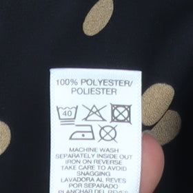 Womens UK Size 14 Dunnes Stores Black Basic Blouse