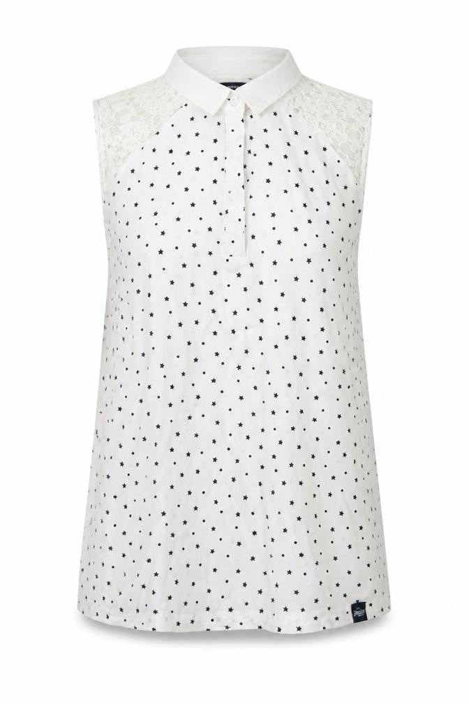 Womens UK Size M Superdry White Basic Blouse