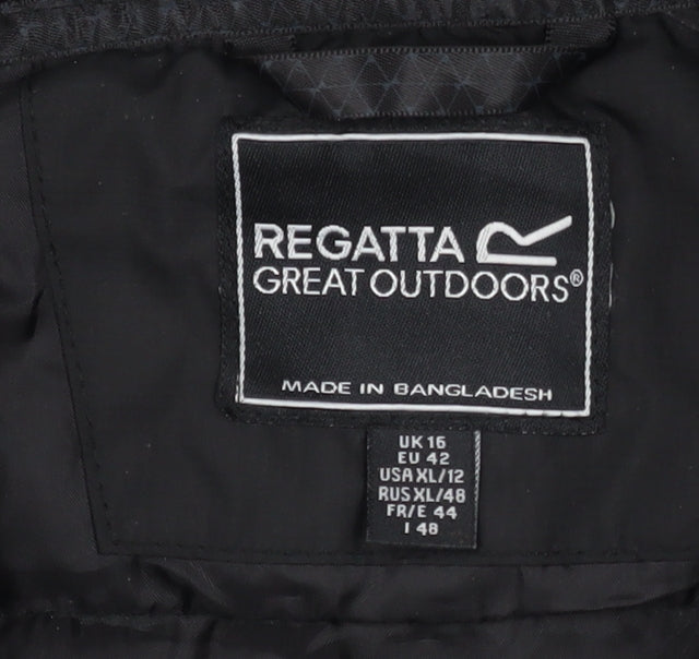 Womens UK Size 16 Regatta Black Puffer Jacket
