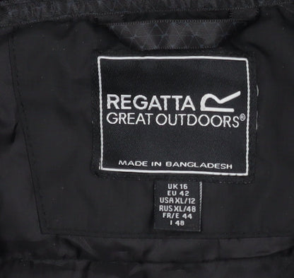 Womens UK Size 16 Regatta Black Puffer Jacket